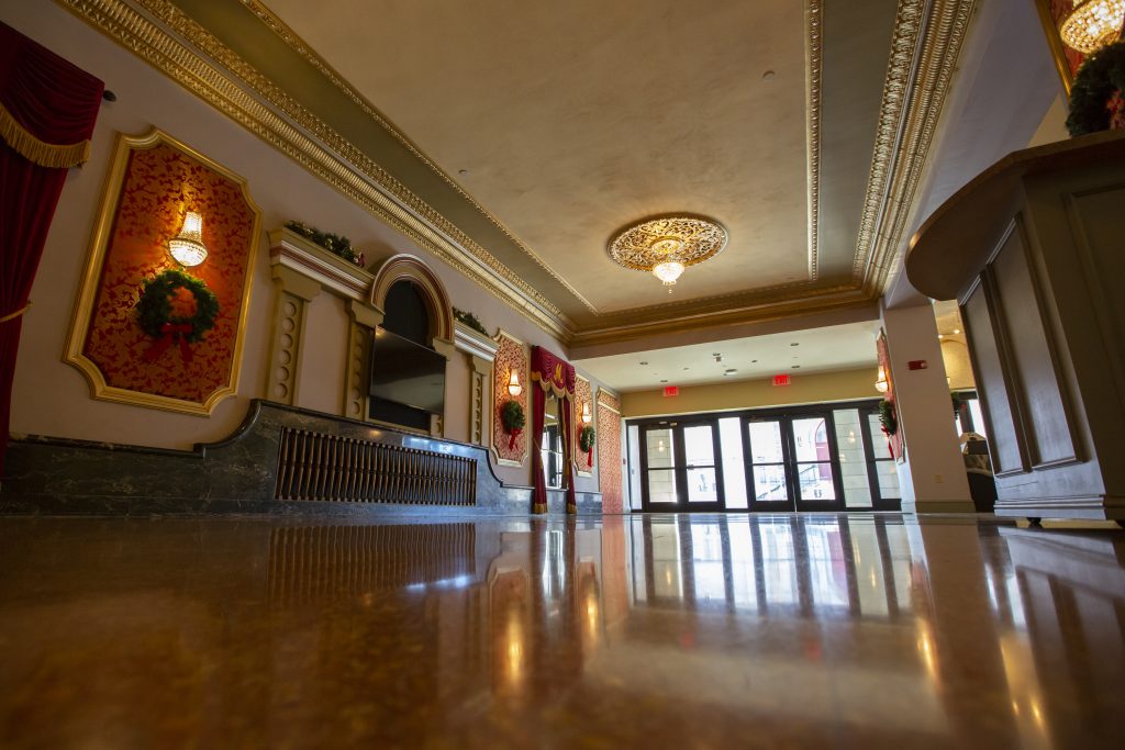 Inside of a theatre