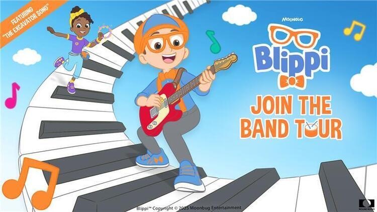 Cartoon illustration of Blippi and Meekah